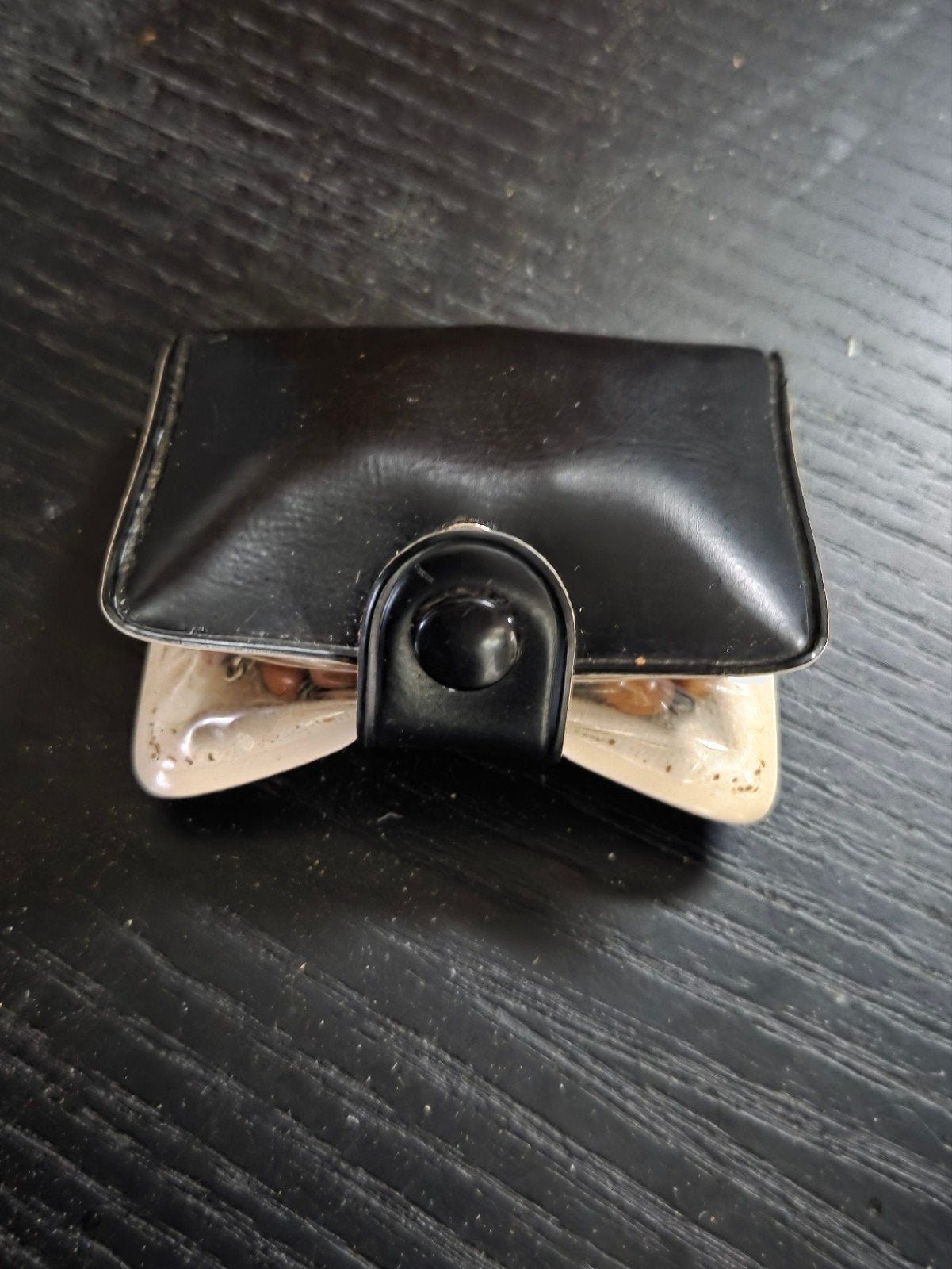 Vintage Rozenkrans met Kruis in Compact Etui, Ophalen of Verzenden