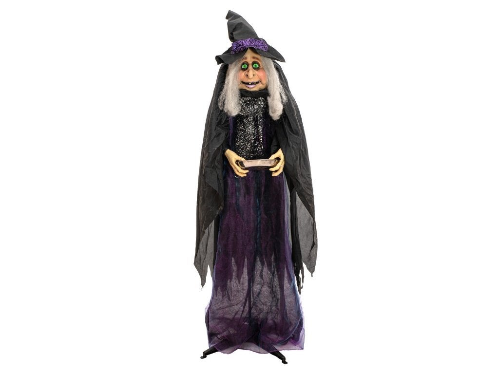 Europalms Halloween Witch Marie animated 180cm, Halloween of Griezel, ., Nieuw, Ophalen of Verzenden