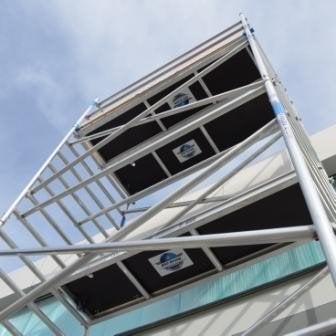 rolsteiger te huur purmerend, Doe-het-zelf en Verbouw, Ophalen of Verzenden, Rolsteiger of Kamersteiger, 5 meter of hoger