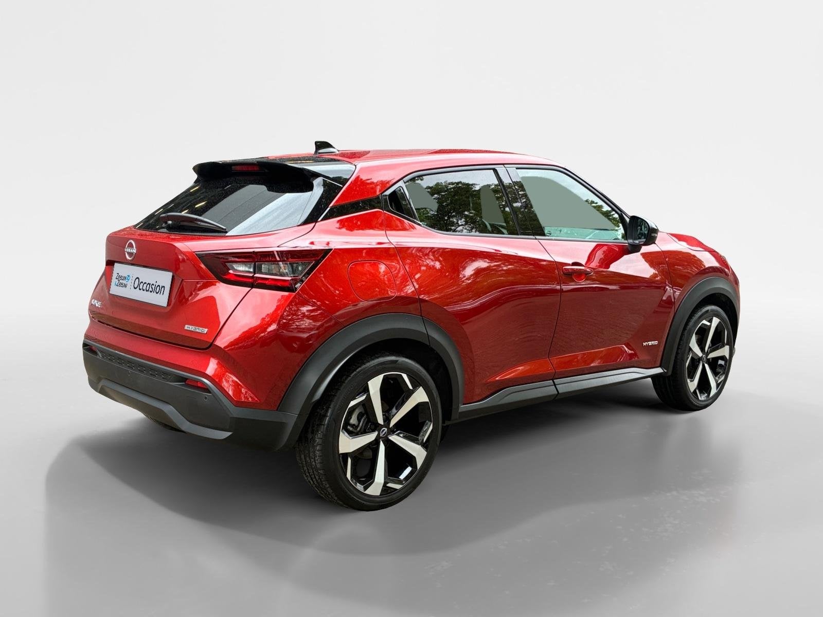Nissan Juke TEKNA, Auto's, 1300 kg, Leder en Stof, Bedrijf, Hybride Elektrisch/Benzine