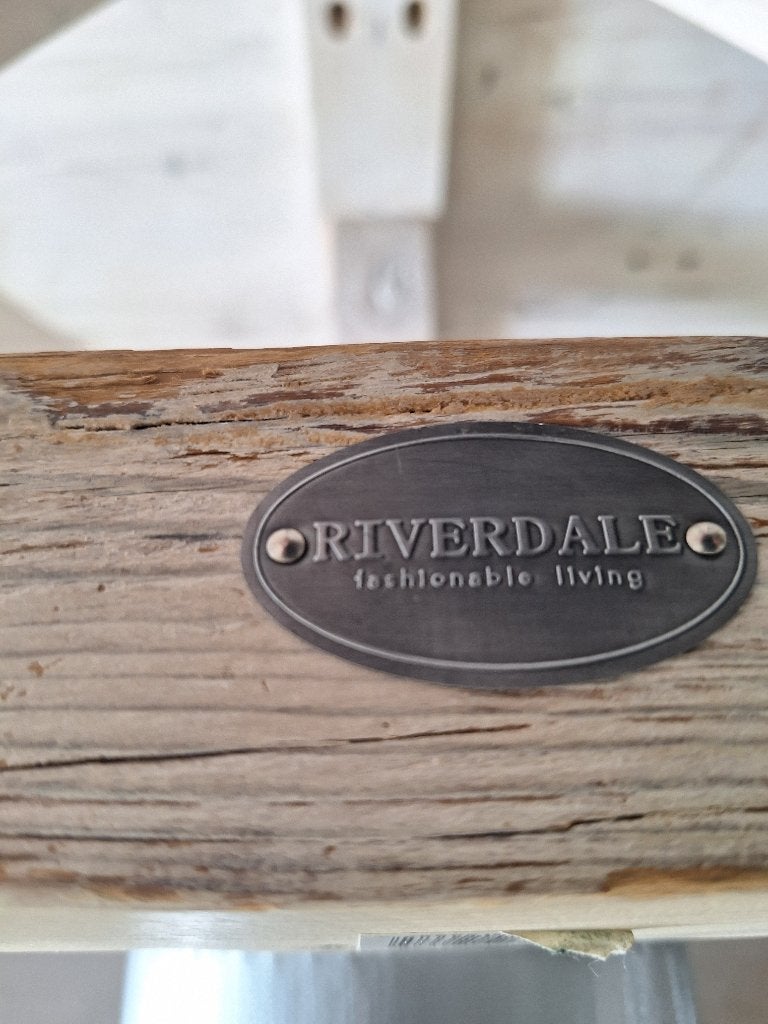 Ronde RIVERDALE eettafel 140cm  Ø, Ophalen, Gebruikt, Vier personen, 100 tot 150 cm