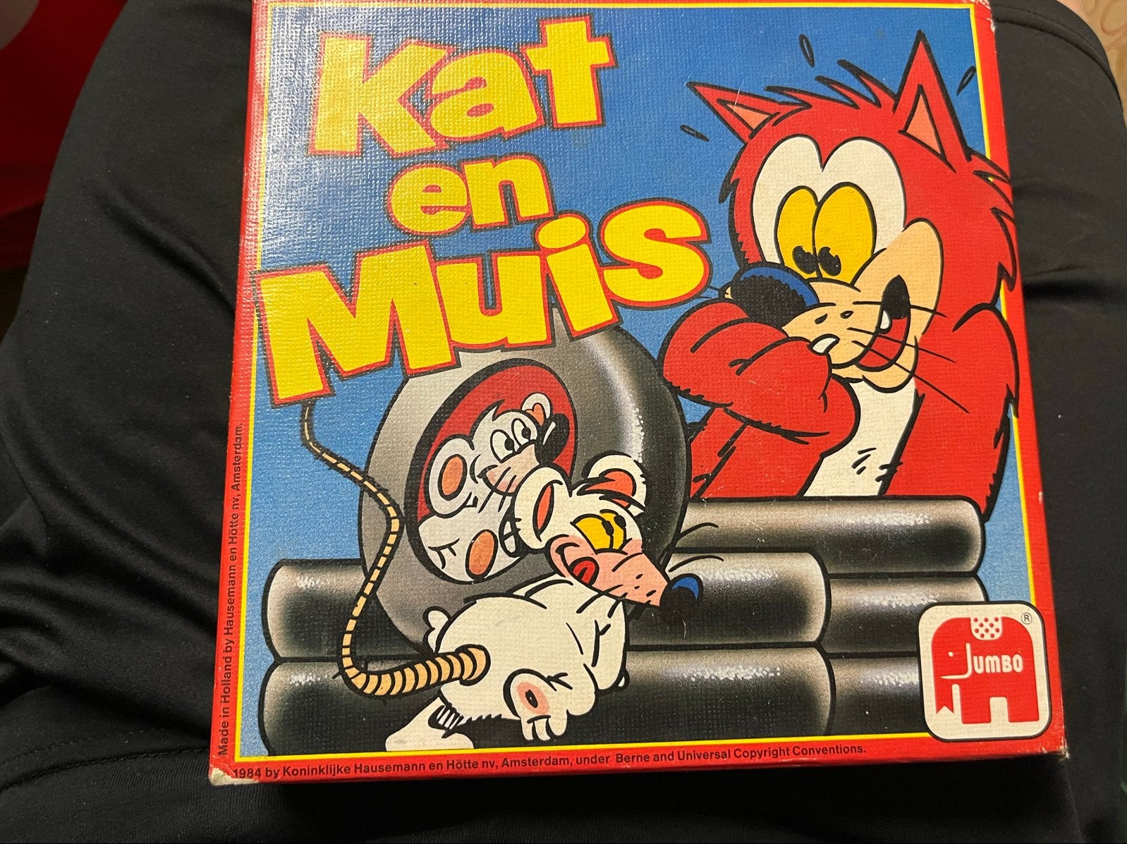 Jumbo Kat en Muis Spel - Vintage Bordspel, Een of twee spelers, Ophalen, Gebruikt