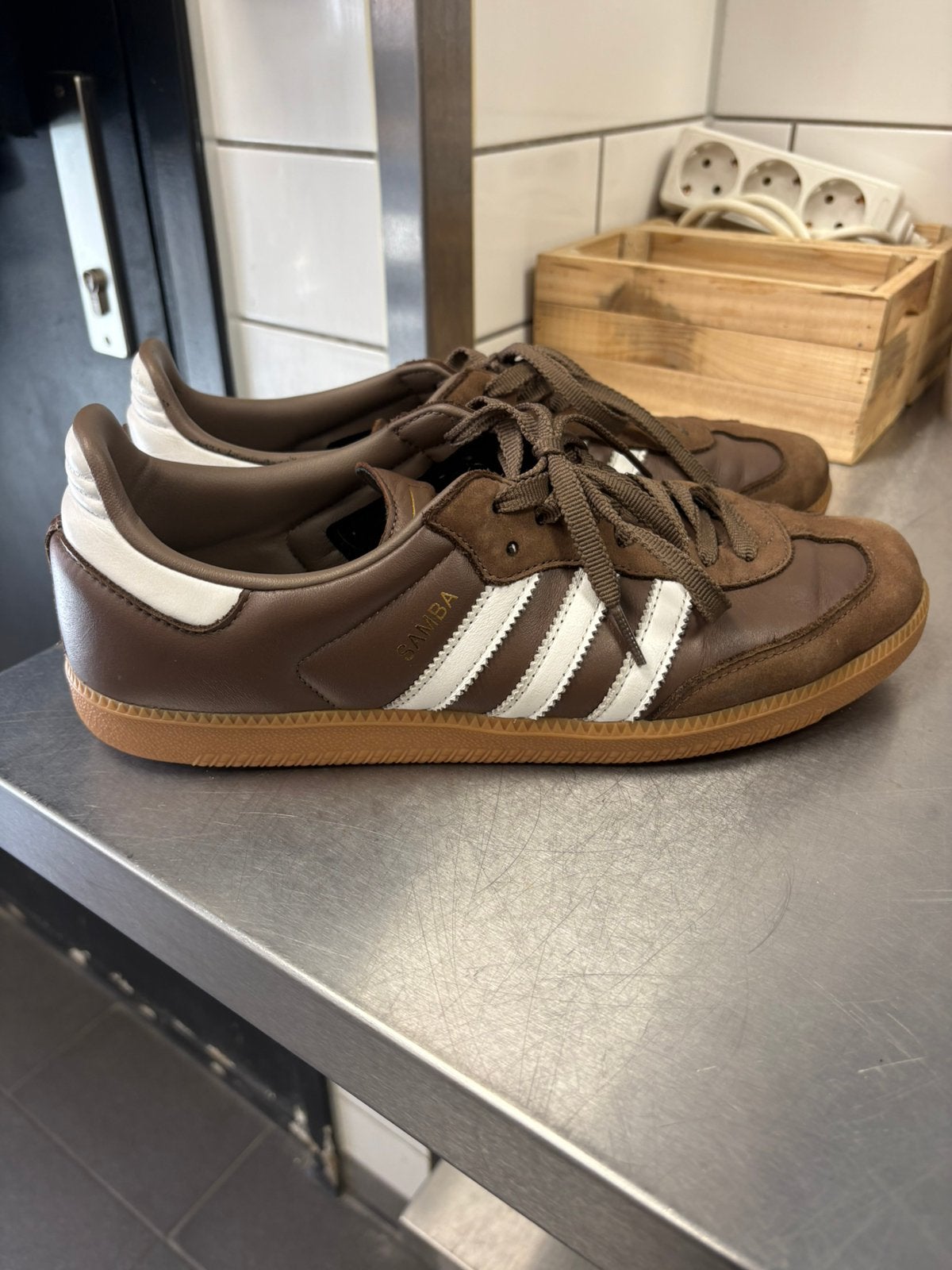 Adidas samba maat 45 1/3, Bruin, Boots, Ophalen of Verzenden, Zo goed als nieuw