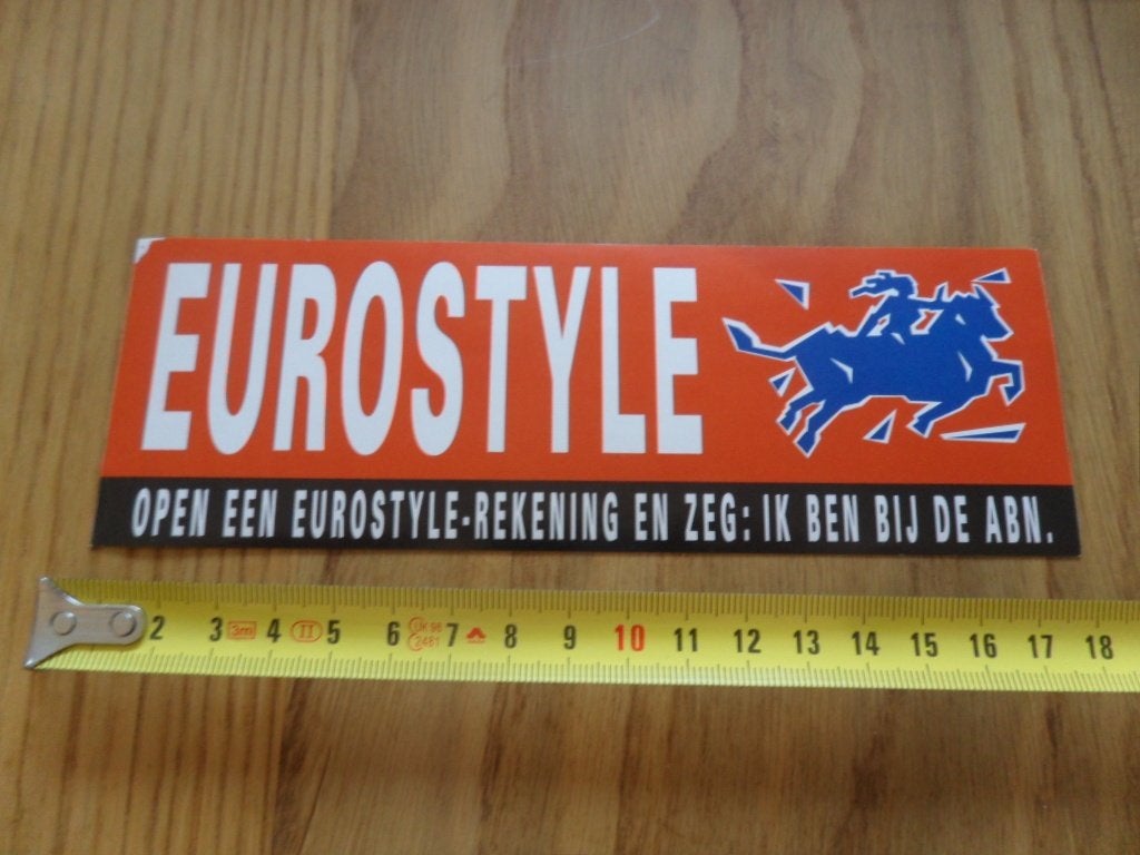 sticker ABN Bank  EUROSTYLE, Verzamelen, Ophalen of Verzenden, Zo goed als nieuw