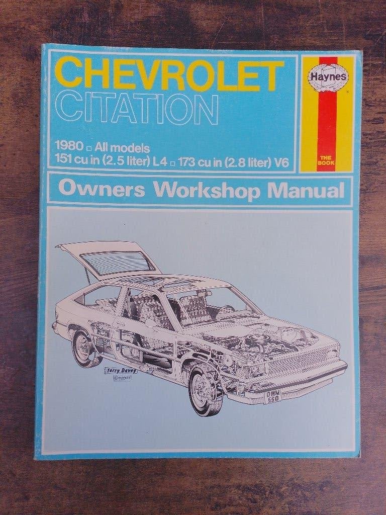 Haynes werkplaatshandboek Chevrolet Citation alle modellen, Verzenden, Zo goed als nieuw, Chevrolet