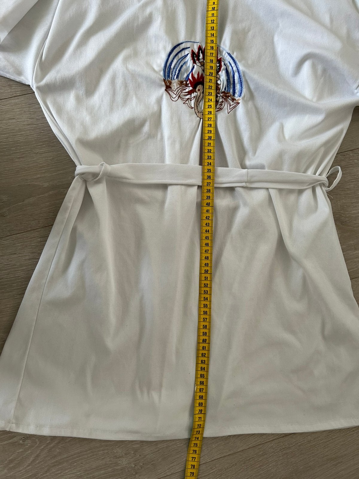 Kimono jasje leuk over bikini of badpak ,wit , 36/38, Kleding | Dames, Ophalen of Verzenden, Gedragen, Wit, Overige typen