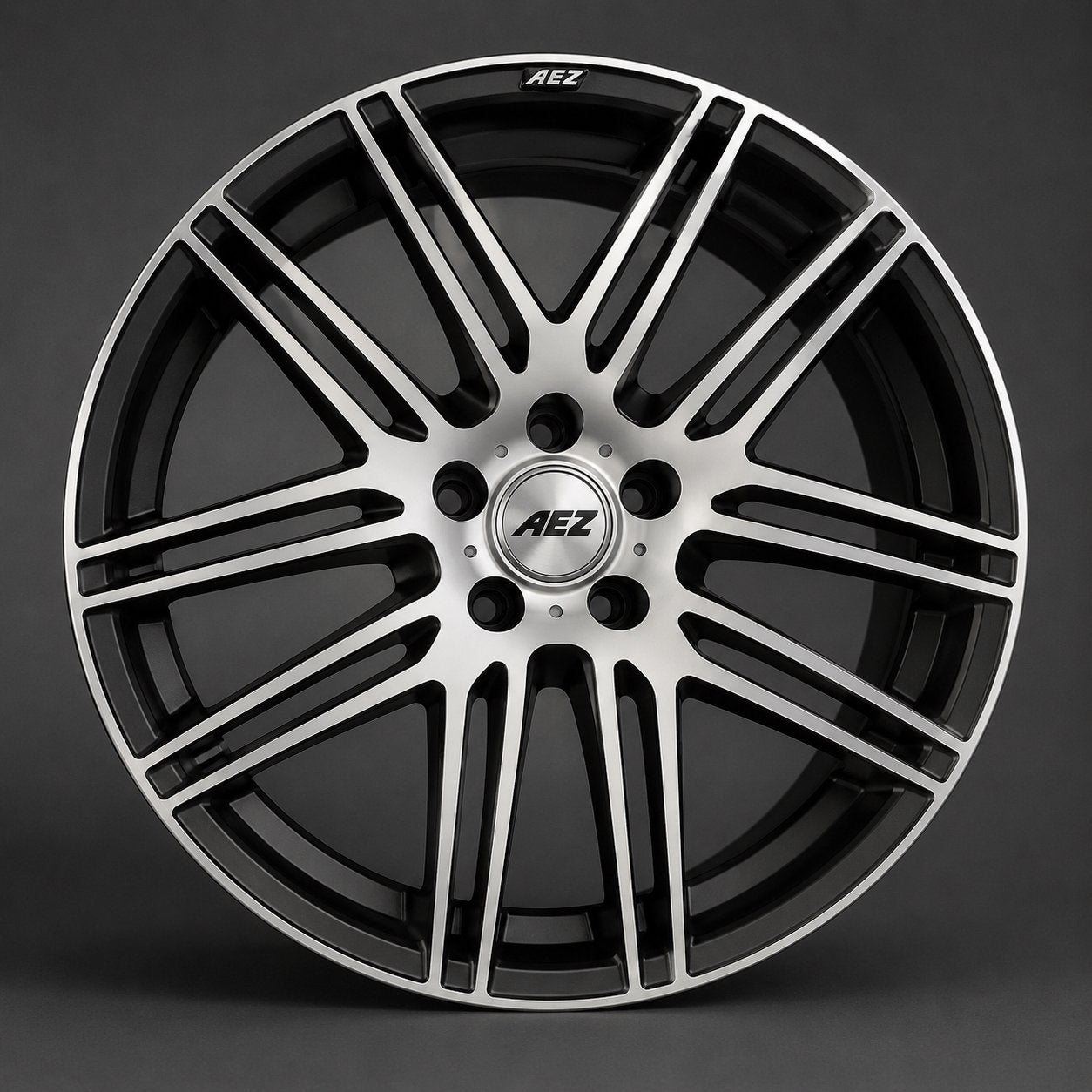 Cliff Dark Velgen (AEZ) 4x 205/55 R16 - Topstaat! Toyota, Auto-onderdelen, Gebruikt, 16 inch, Banden en Velgen, Zomerbanden