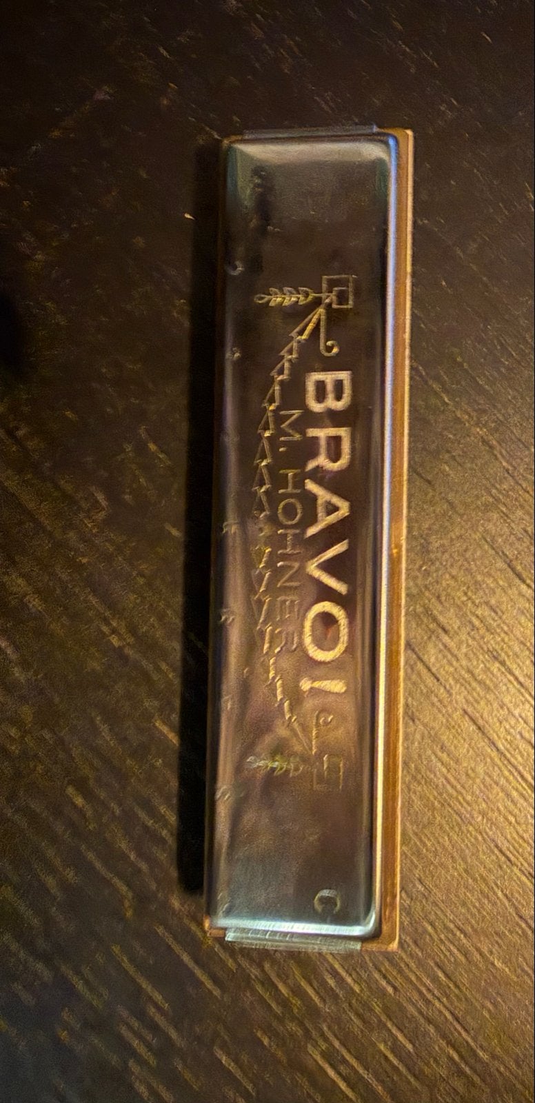 M. Hohner Bravo! C-mondharmonica - Vintage, Muziek en Instrumenten, Ophalen of Verzenden, Gebruikt, Diatonisch, C-mondharmonica
