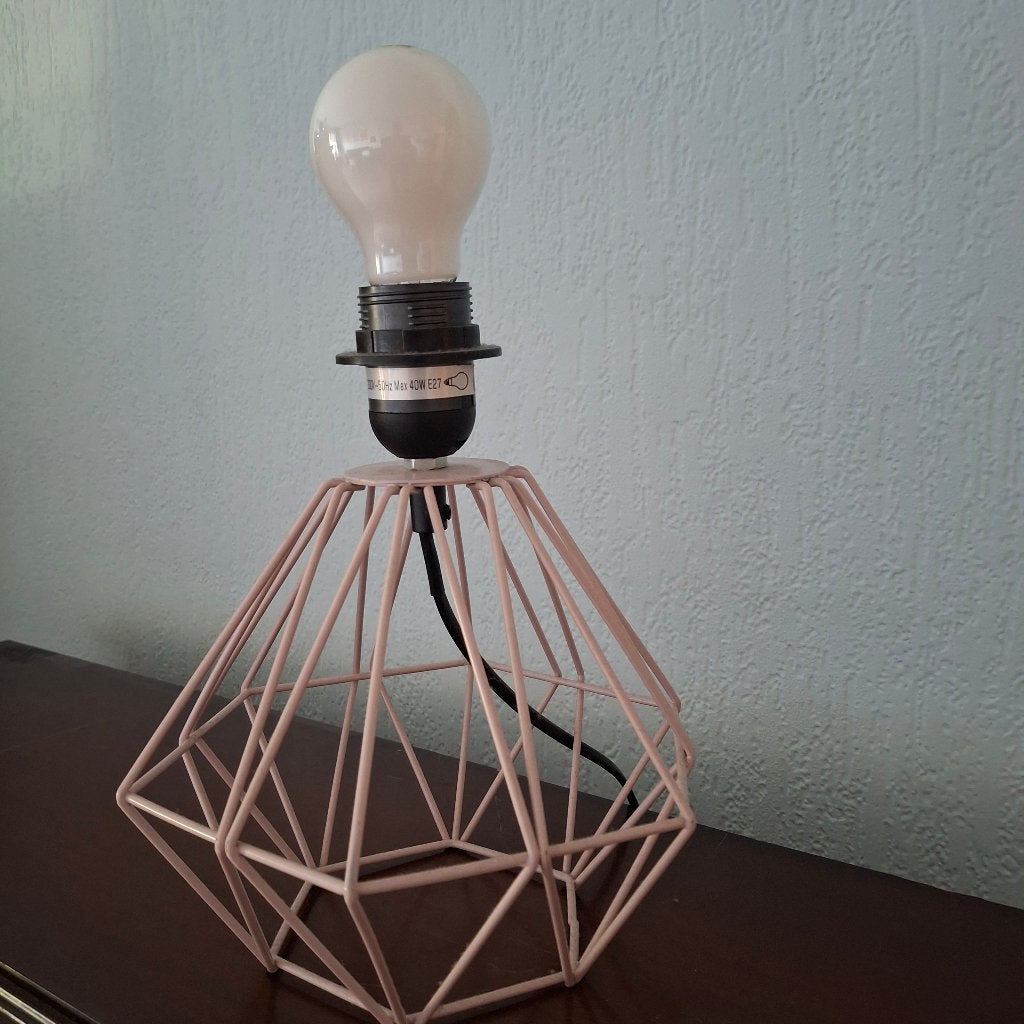 Kleine lamp, Roze, Ophalen, Gebruikt, Metaal