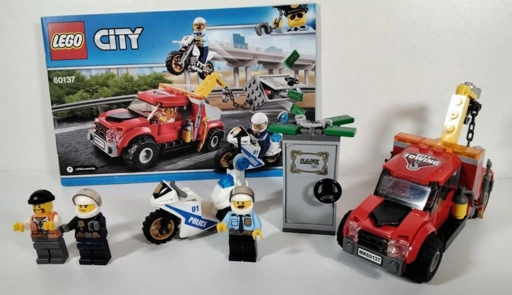 Lego City 60137 Sleepwagen Achtervolging, Ophalen of Verzenden, Zo goed als nieuw, Complete set, Lego