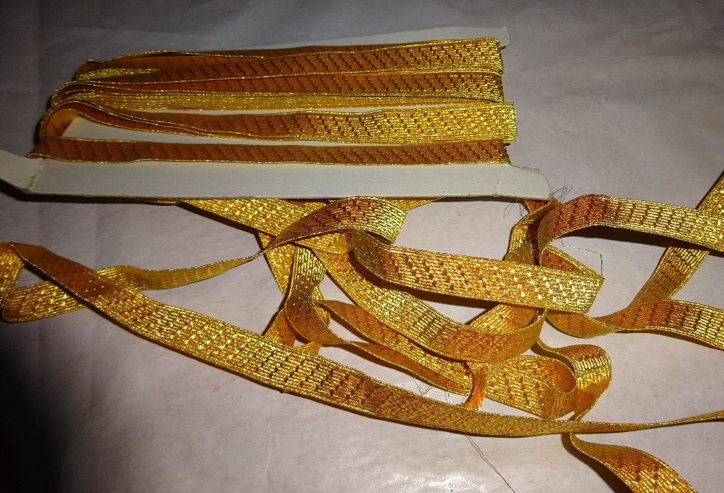 NIEUW GOUD blokjes galon = 15 mm breed voor Uw Uniform., Ophalen of Verzenden, Overige soorten, Nederland, Overige typen