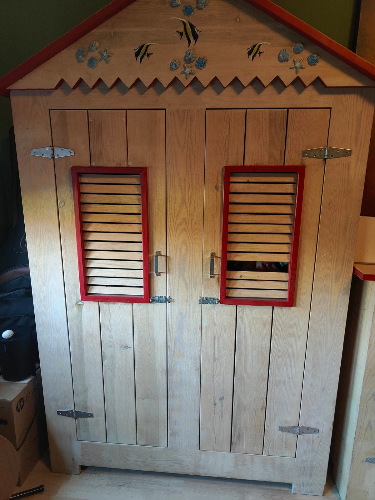 Beach-hut kastenset - 2 stuks, Ophalen, 50 tot 70 cm, 100 cm of meer, 105 cm of meer