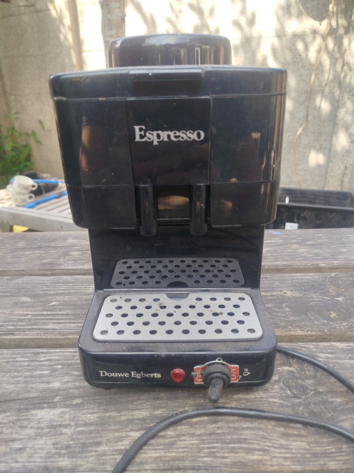 Espresso apparaat, Ophalen, Gebruikt, Espresso apparaat, Gemalen koffie