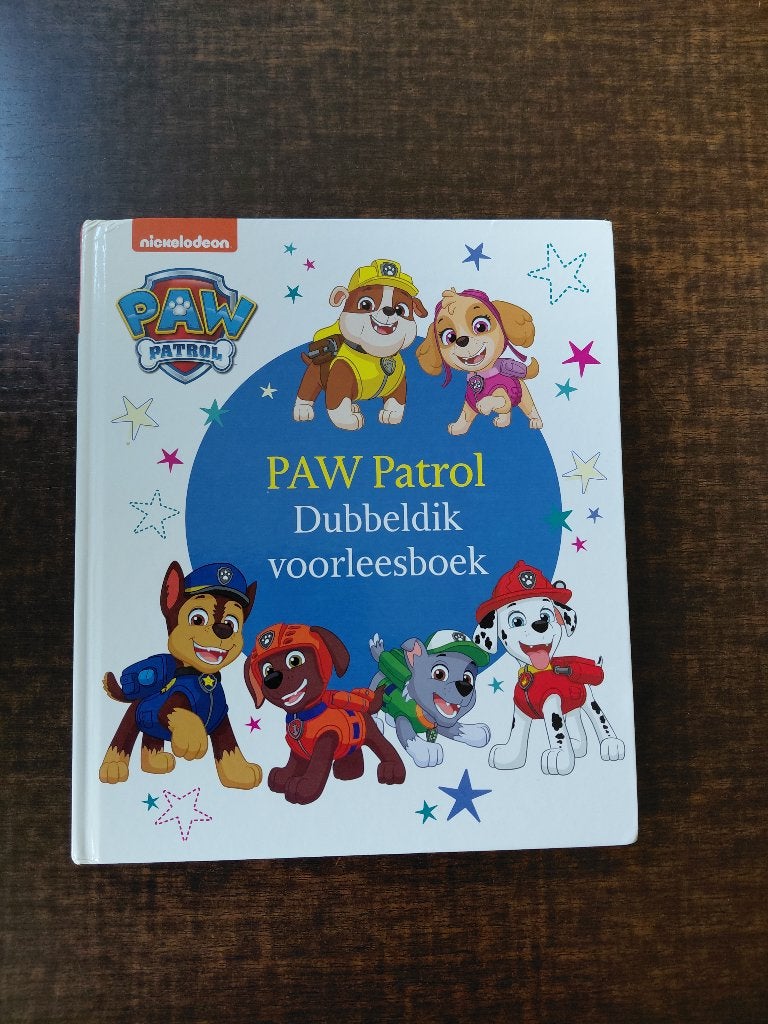 Boek Paw Patrol dubbeldik voorleesboek, 5 of 6 jaar, Fictie algemeen, Jongen of Meisje, Ophalen of Verzenden