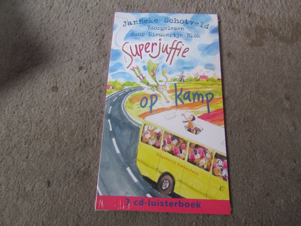 Luisterboek: Superjuffie op kamp GESEALD, Kind, Cd, Ophalen of Verzenden, Janneke Schotveld