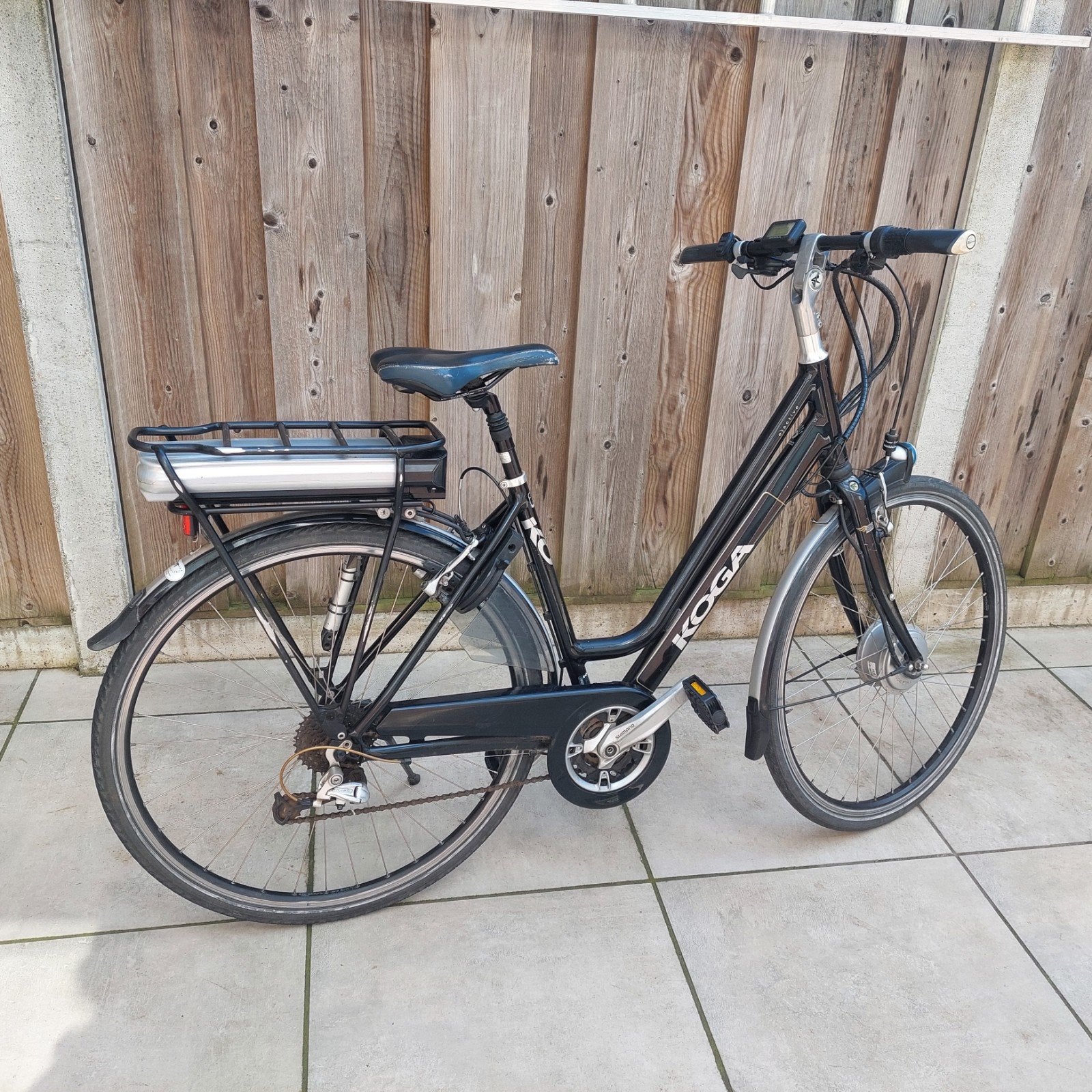 koga elektrische dames fiets, Gebruikt, 47 tot 51 cm, 30 tot 50 km per accu, Ophalen