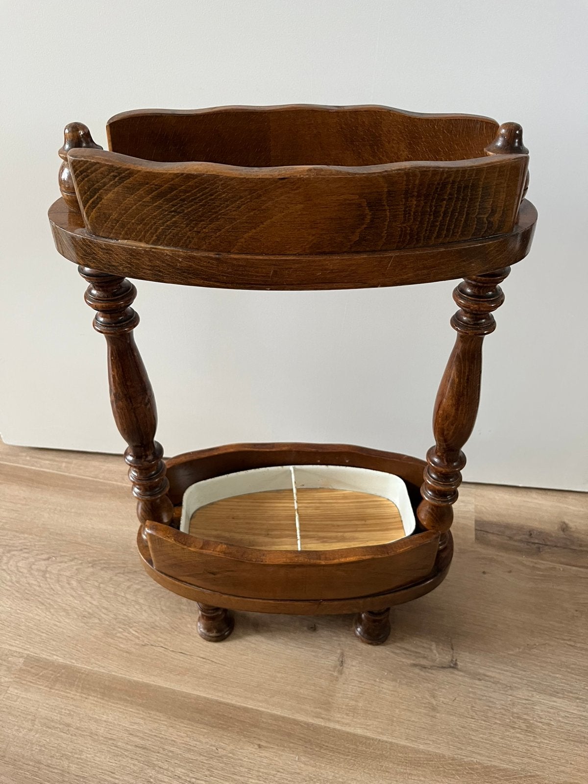 Vintage  mooie Paraplubak van hout met afm  52 x 34 x 15 cm, Ophalen of Verzenden
