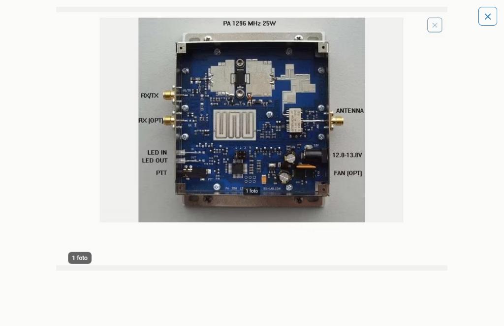 SG-LAB 23cm /1296Mhz 25W eindtrap, gezocht, Telecommunicatie, Zenders en Ontvangers, Ophalen of Verzenden, Zender en Ontvanger
