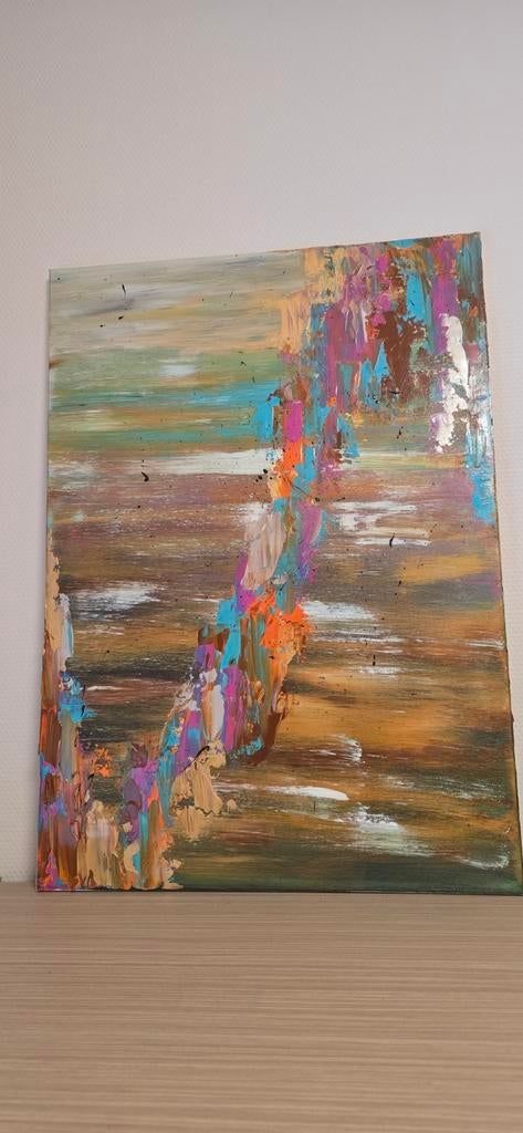 Schilderij abstract, Ophalen of Verzenden