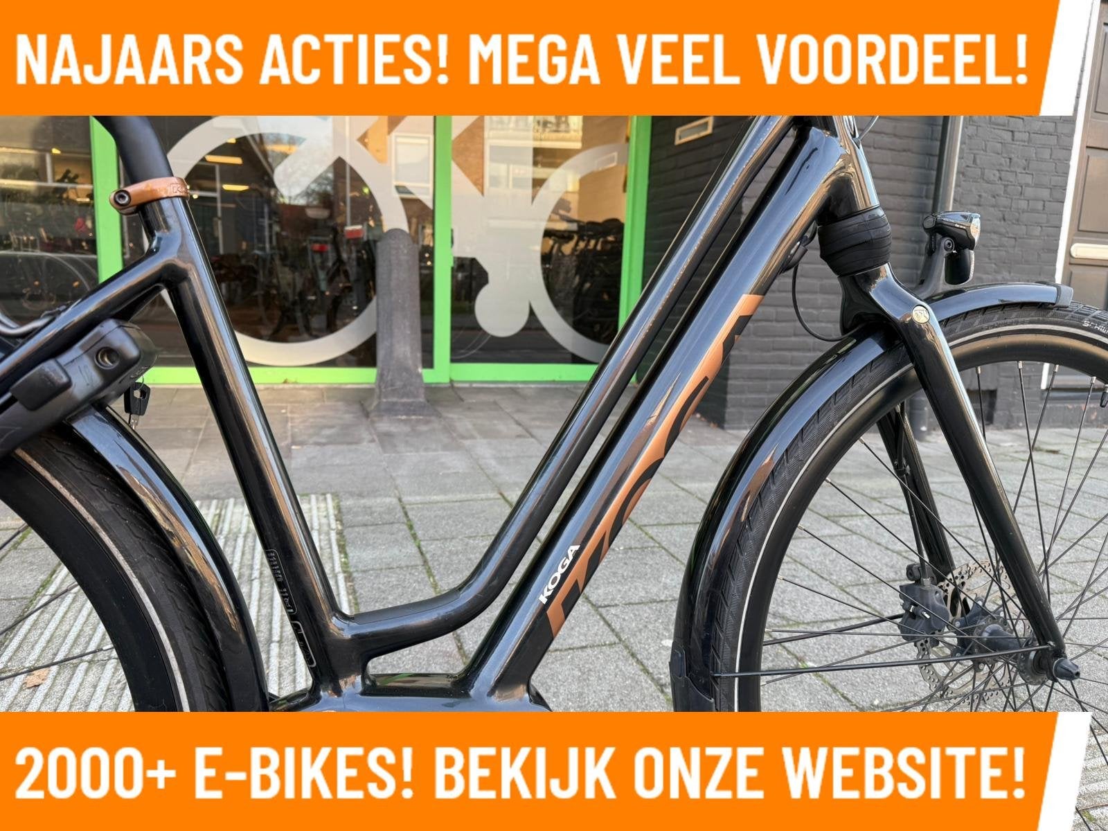 Koga Element Elektrische fiets met BOSCH Motor Ebikes MRA !, Zo goed als nieuw, Schijfrem, Overige merken