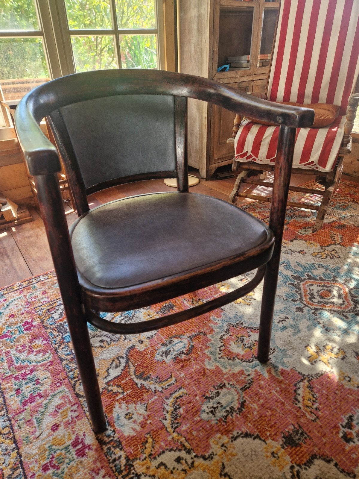 Vintage Thonet stoel met armleuningen, Antiek en Kunst, Ophalen