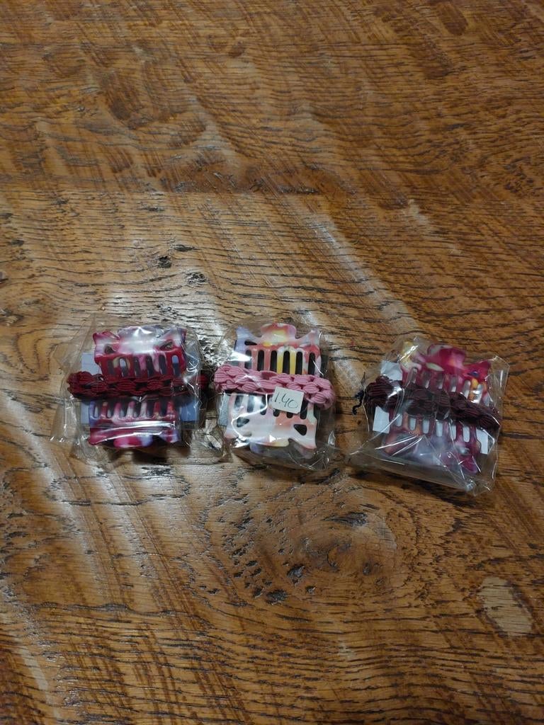 3x Pakketje van 2 Haarklemmen en Haar Elastiek, Ophalen of Verzenden, Nieuw, Haarspeld