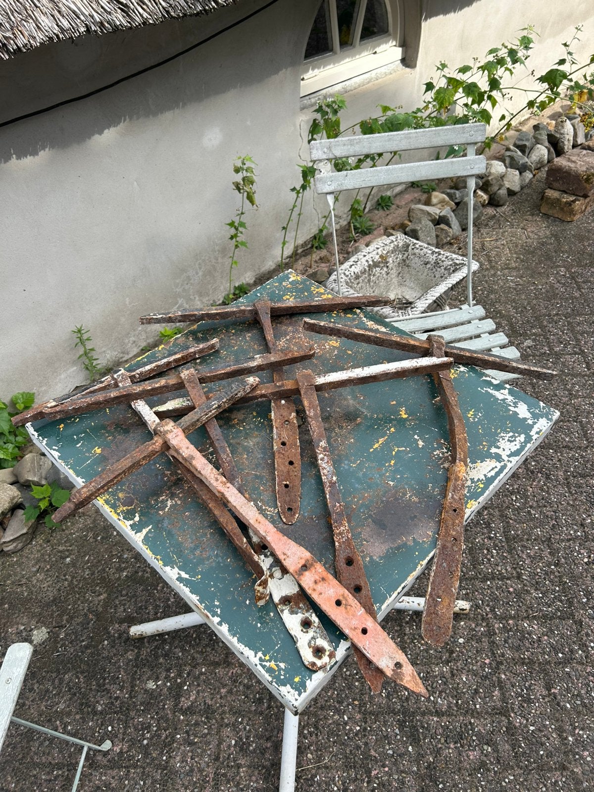 Antieke muurankers/6 muurankers/muuranker, Antiek en Kunst, Ophalen of Verzenden