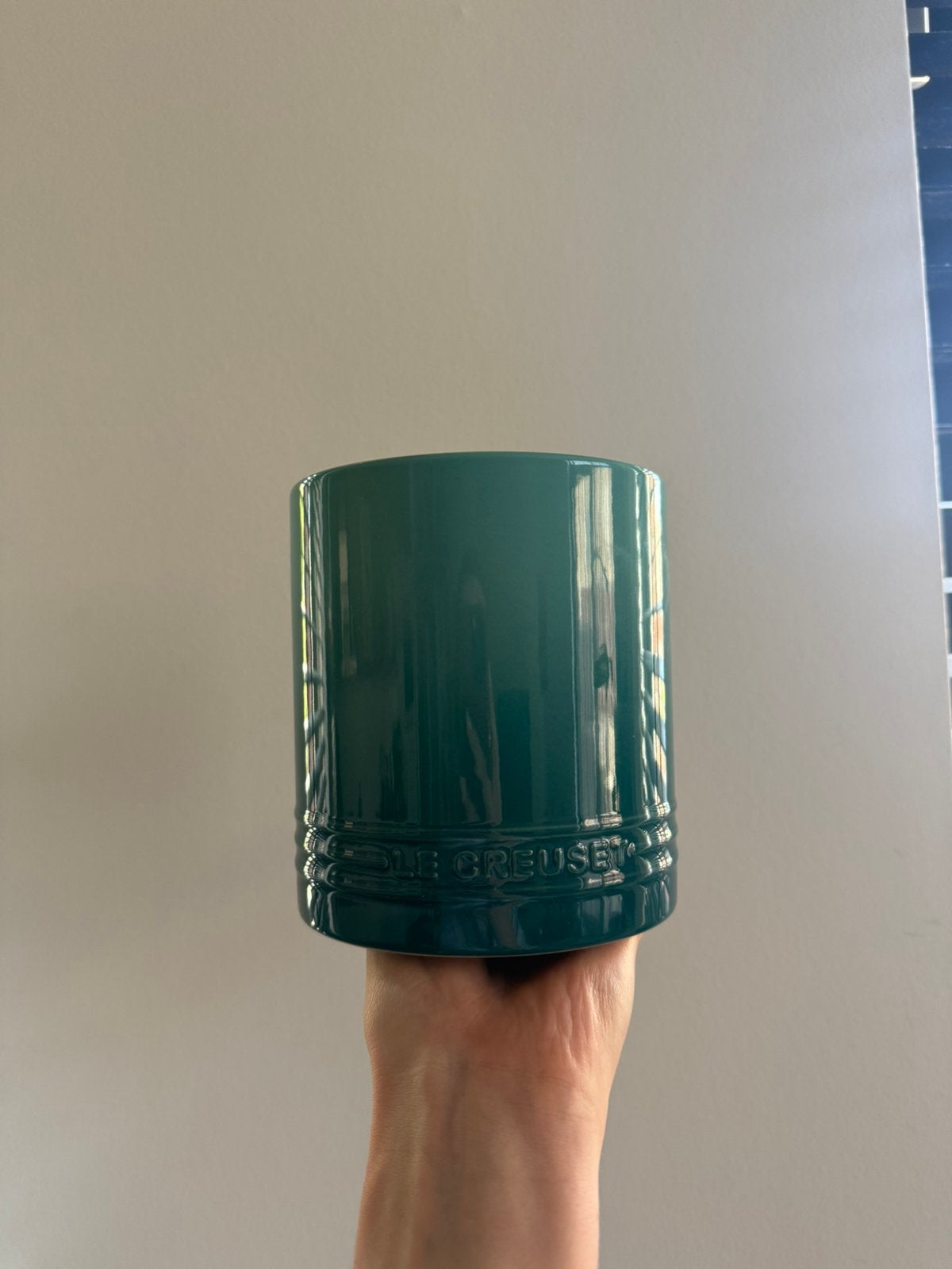 Le Creuset Signature Spatelpot Bleu Riviera, Ophalen of Verzenden, Nieuw, Overige materialen, Pot, Bus of Blik