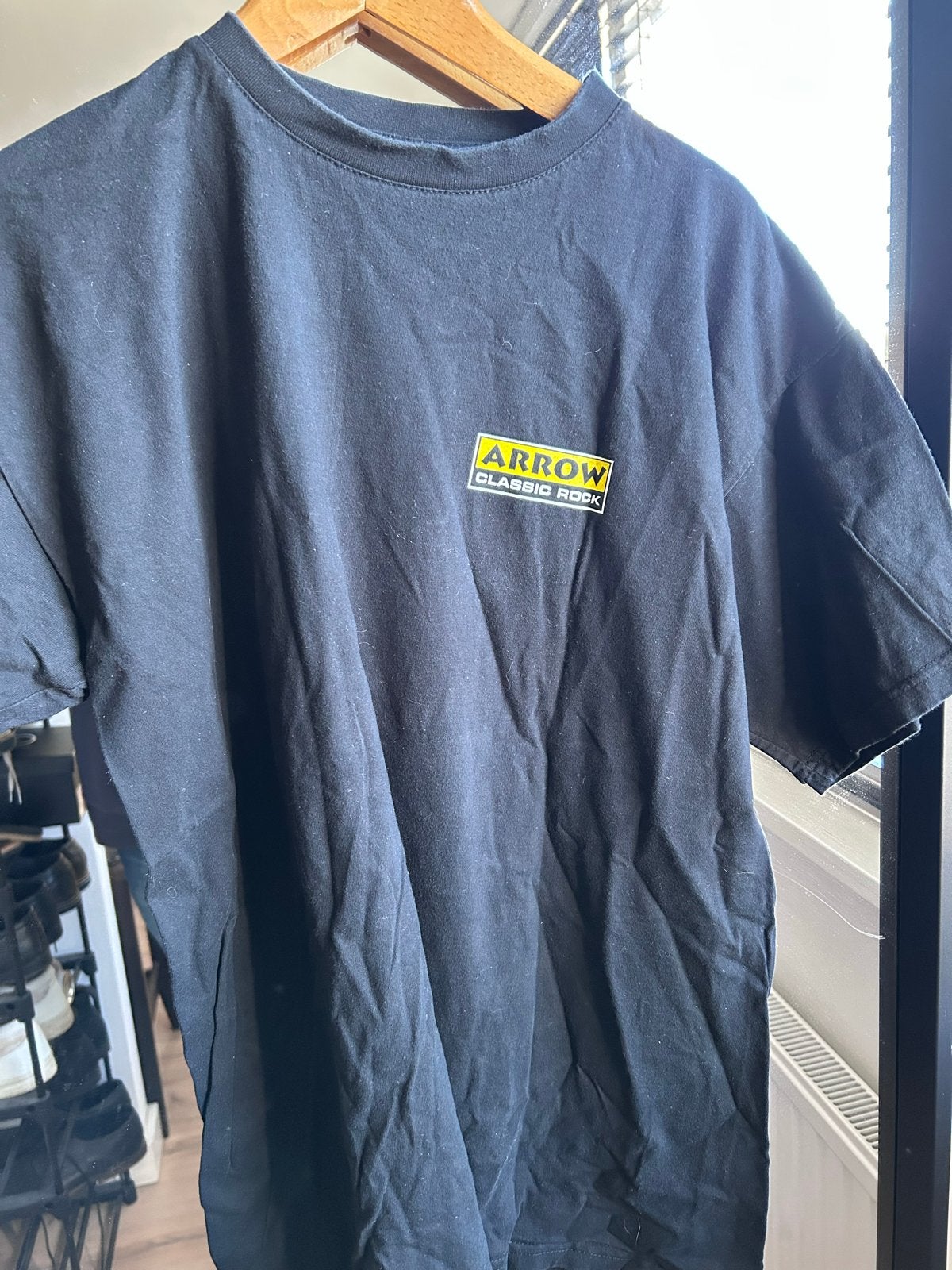 XL Zwart Arrow Rock Festival 2005 T-shirt - Maat L, Kleding | Heren, Ophalen of Verzenden, Gedragen, Maat 56/58 (XL), Zwart
