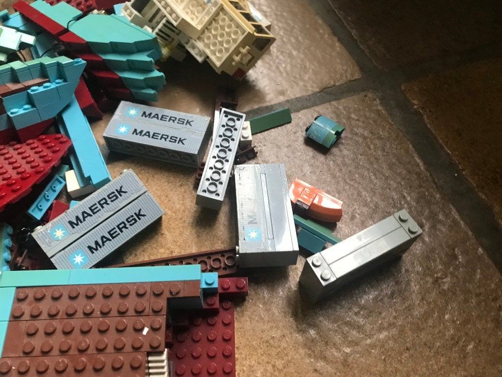 Lego MAERSK containerschip, Ophalen of Verzenden, Gebruikt