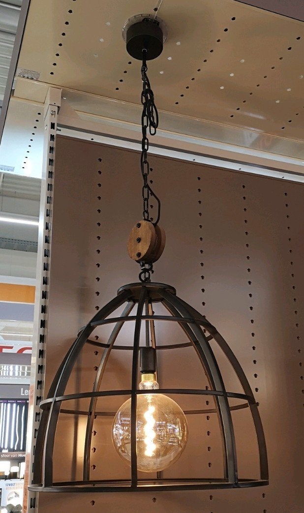 Hanglamp Aperto Ø 47 cm burned steel. Zo goed als nieuw!, Ophalen, Zo goed als nieuw, E27 (groot)