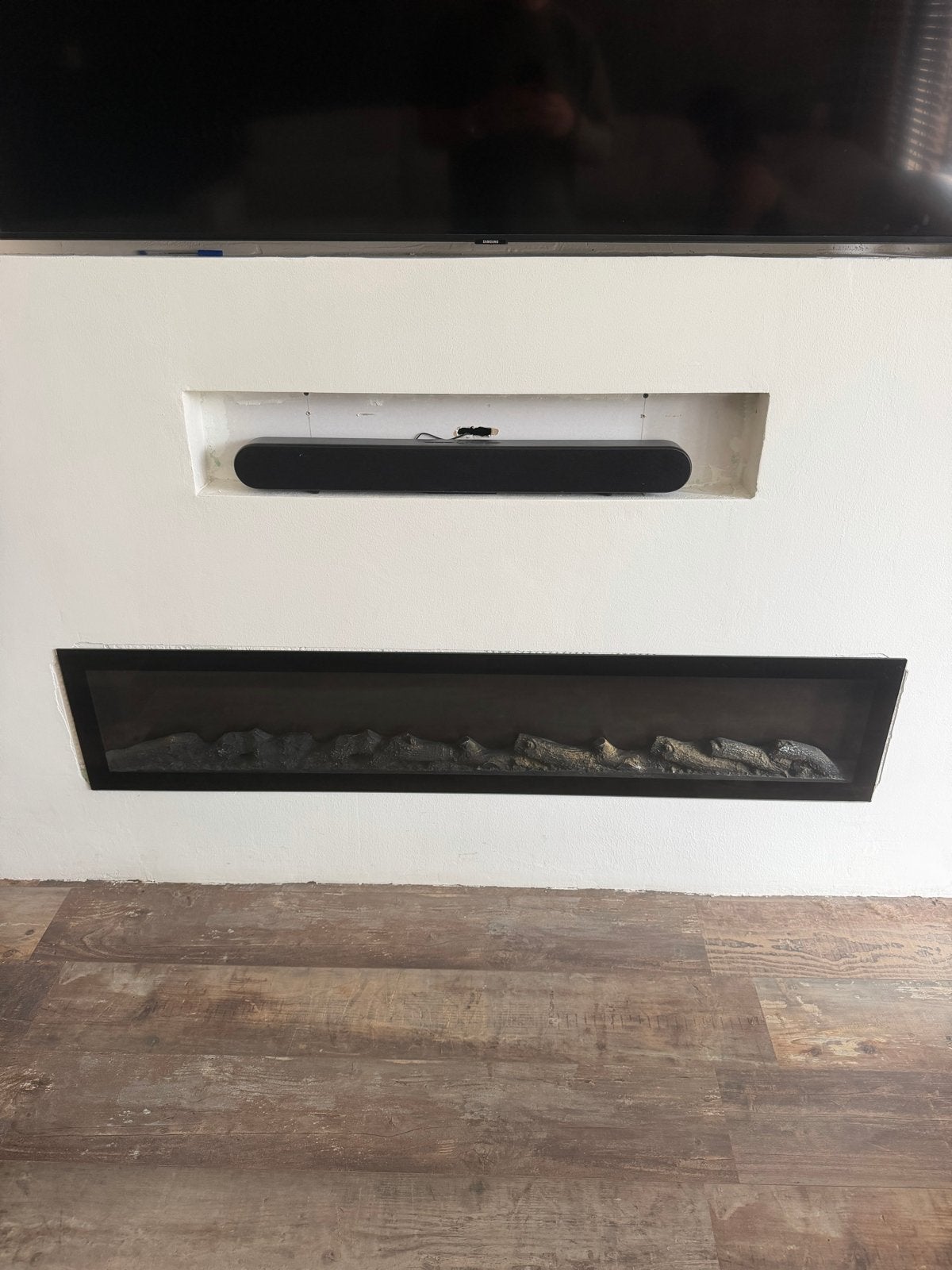 Elektrische Inbouwhaard 150x30 met afstandsbediening, Ophalen, Zo goed als nieuw, Inbouwhaard, Elektrische haard