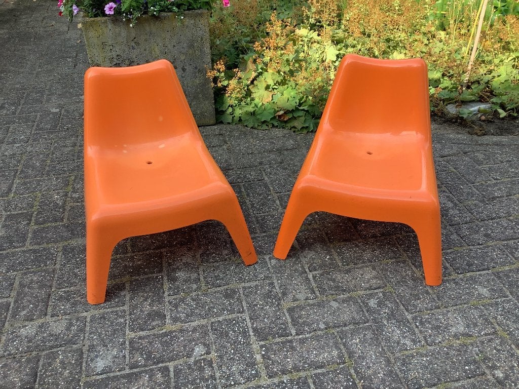 IKEA BUNSÖ kinder tuinstoel 2 stuks, Ophalen, Gebruikt, Kunststof, Stapelbaar