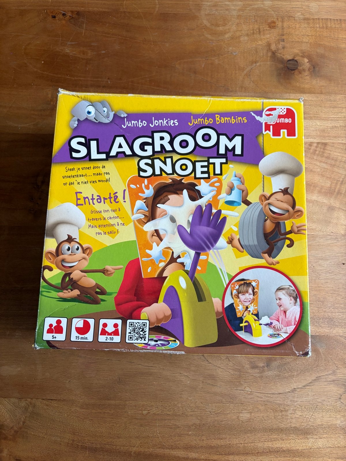 Slagroom Snoet Spel van Jumbo - Pret voor het hele gezin!, Hobby en Vrije tijd, Gezelschapsspellen | Bordspellen, Drie of vier spelers