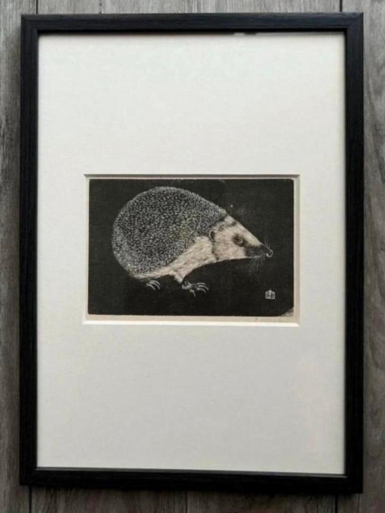 Jan Mankes 1889-1920 / Originele Heliogravure Egel 1923, Antiek en Kunst, Kunst | Etsen en Gravures, 23 cm, Ophalen of Verzenden