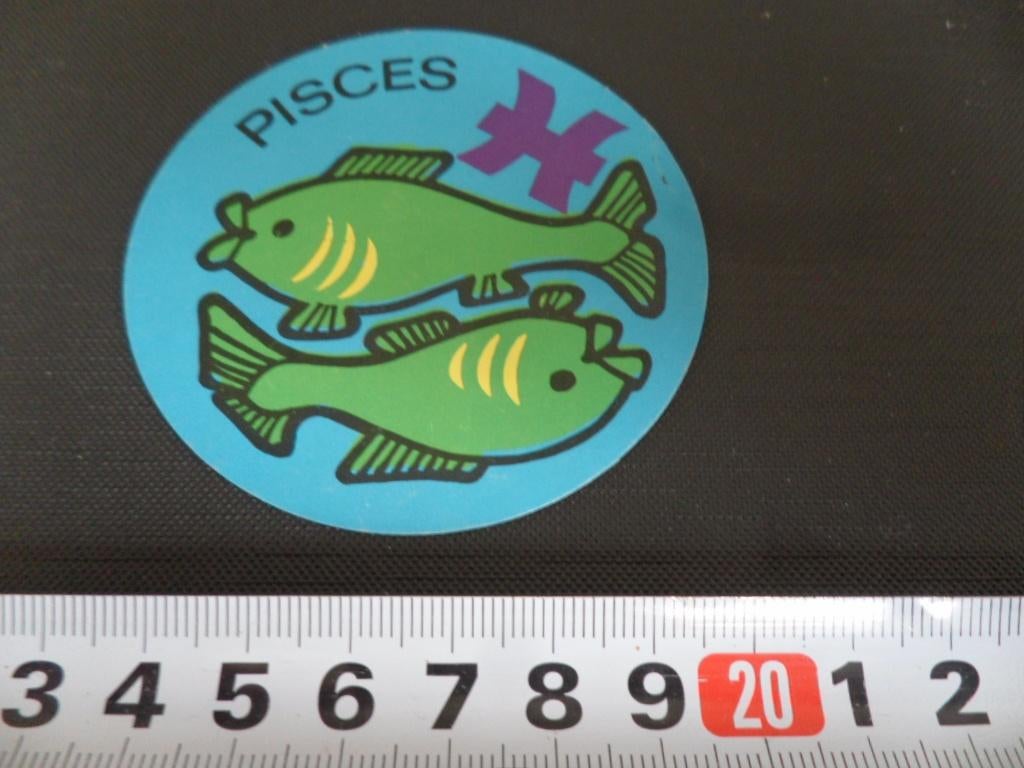 sticker Pisces  vissen, Ophalen, Zo goed als nieuw