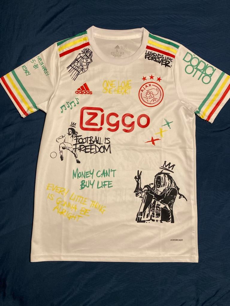 Adidas Ajax Bob Marley T-shirt Maat S, Sport en Fitness, Voetbal, Maat S, Ophalen of Verzenden, Nieuw, Shirt