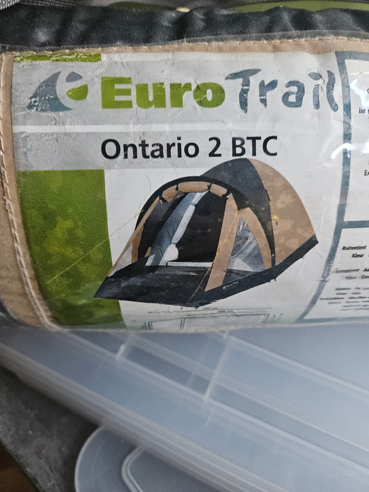 EuroTrail Ontario 2 BTC Tent - Nieuwstaat, Ophalen of Verzenden, Nieuw, Tot en met 2