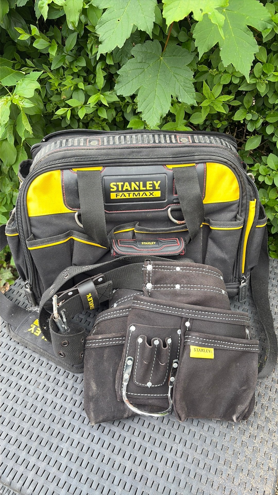 Stanley gereedschaptas met spijkerschort, Ophalen, Zo goed als nieuw