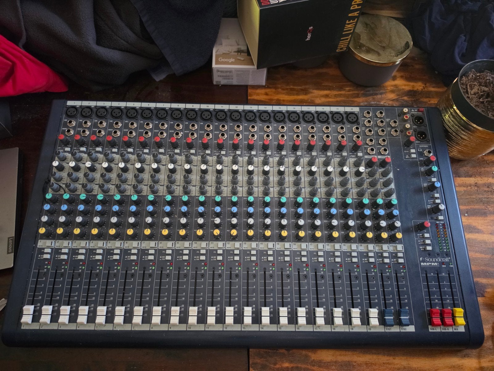 Te koop: Soundcraft MPM20 20-kanaals mengpaneel, Ophalen, Gebruikt, 10 tot 20 kanalen