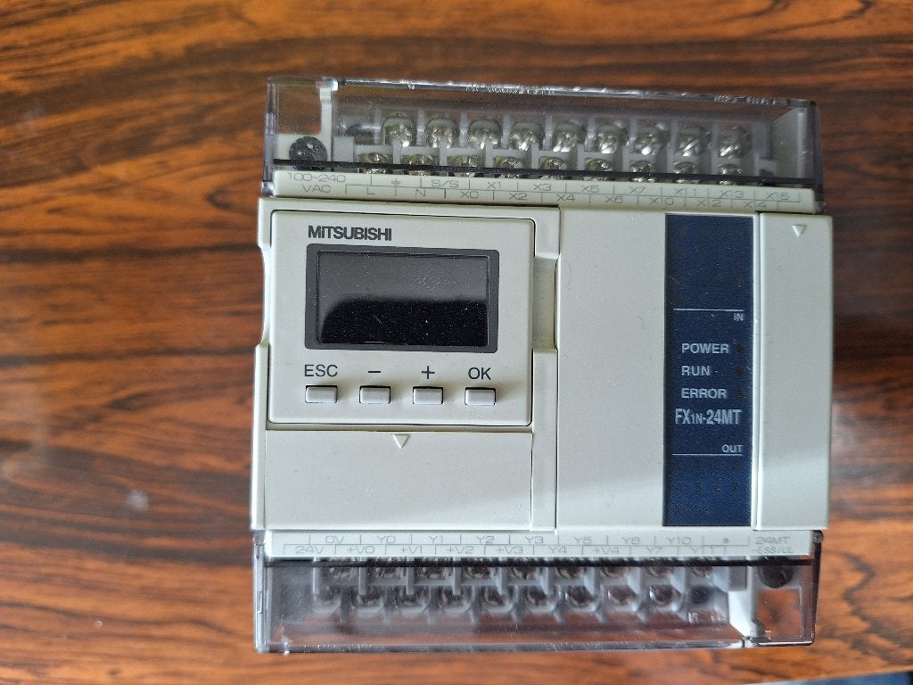Mitsubishi PLC FX1N-24MT-ESS UL 230V met display, Ophalen of Verzenden, Gebruikt