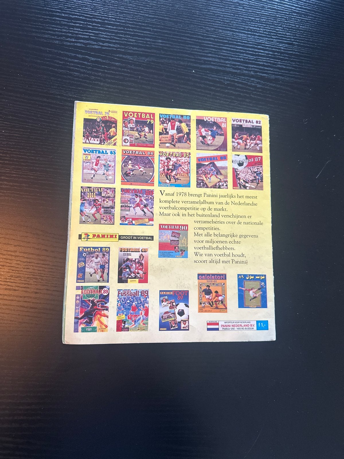 Panini Voetbal 90 Compleet Verzamelalbum met Romario, Gullit, Verzamelen, Ophalen of Verzenden, Gebruikt, Overige binnenlandse clubs