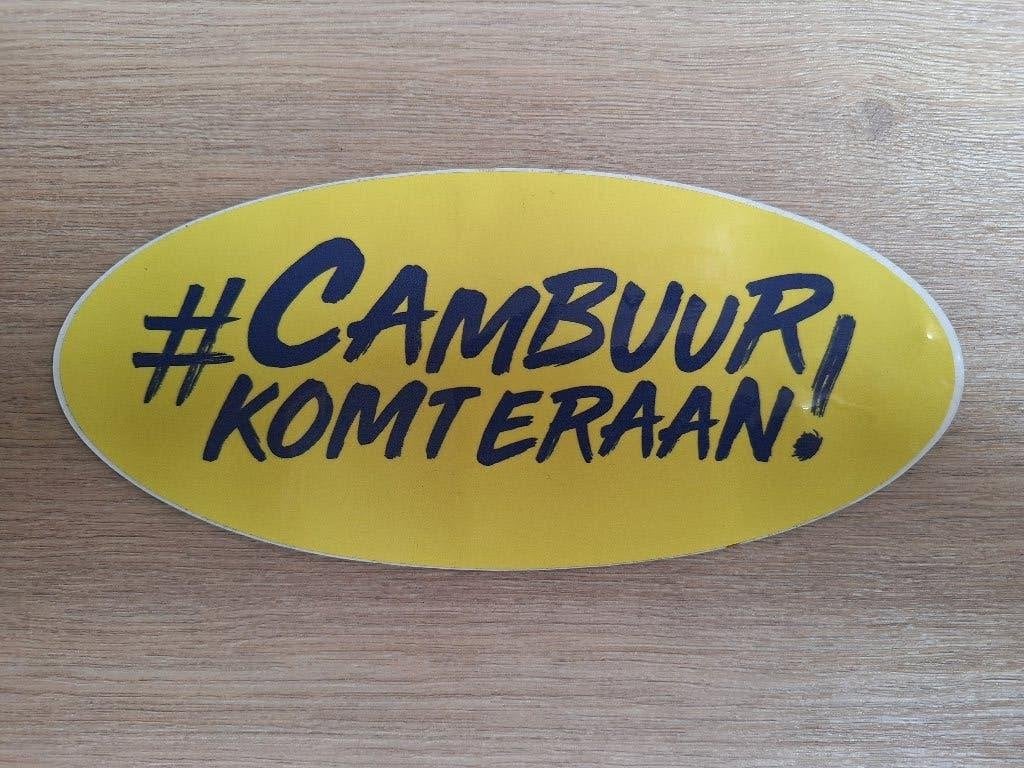Nieuwe SC Cambuur Leeuwarden sticker - Cambuur komt eraan!, Ophalen of Verzenden, Nieuw, Overige binnenlandse clubs, Poster, Plaatje of Sticker
