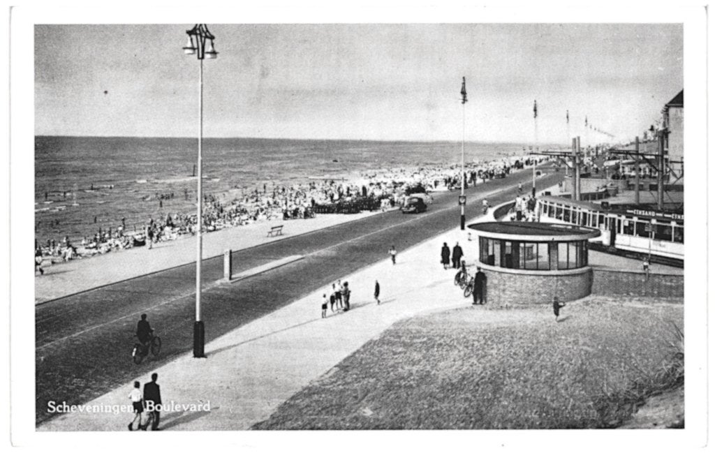805223	Scheveningen	Boulevard 1953	Gelopen met postzegel, Ophalen of Verzenden, 1940 tot 1960, Gelopen, Zuid-Holland