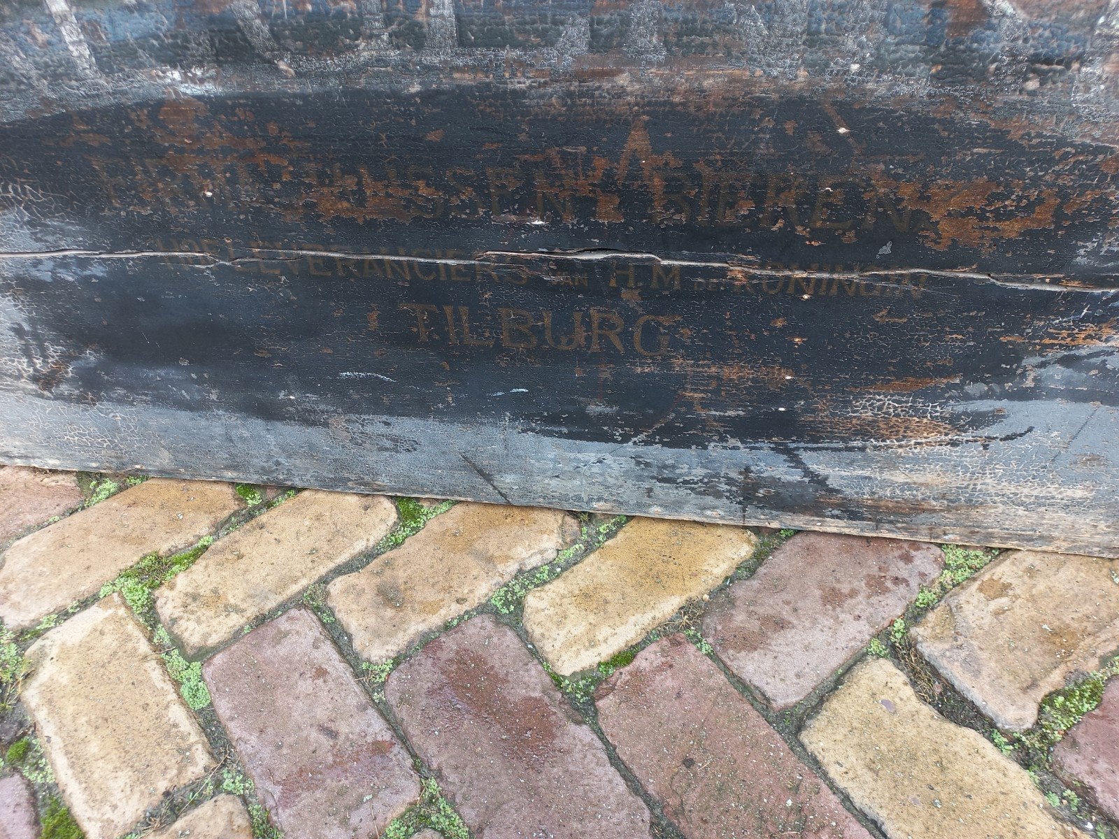 Antieke waskist van wasserij De Regenboog Tilburg, Antiek en Kunst, Ophalen