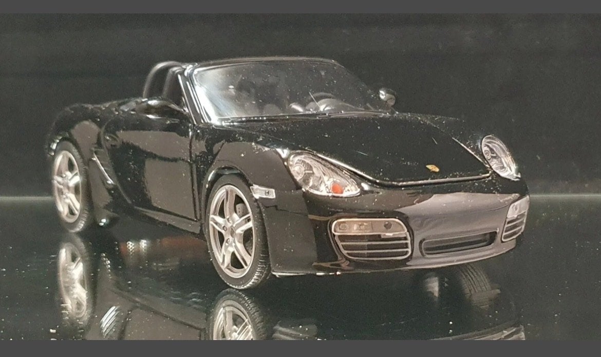 Porsche Boxster S Welly Nex 1:24 - Zwart Diecast Modelauto, Ophalen of Verzenden, Nieuw, Auto, Overige merken