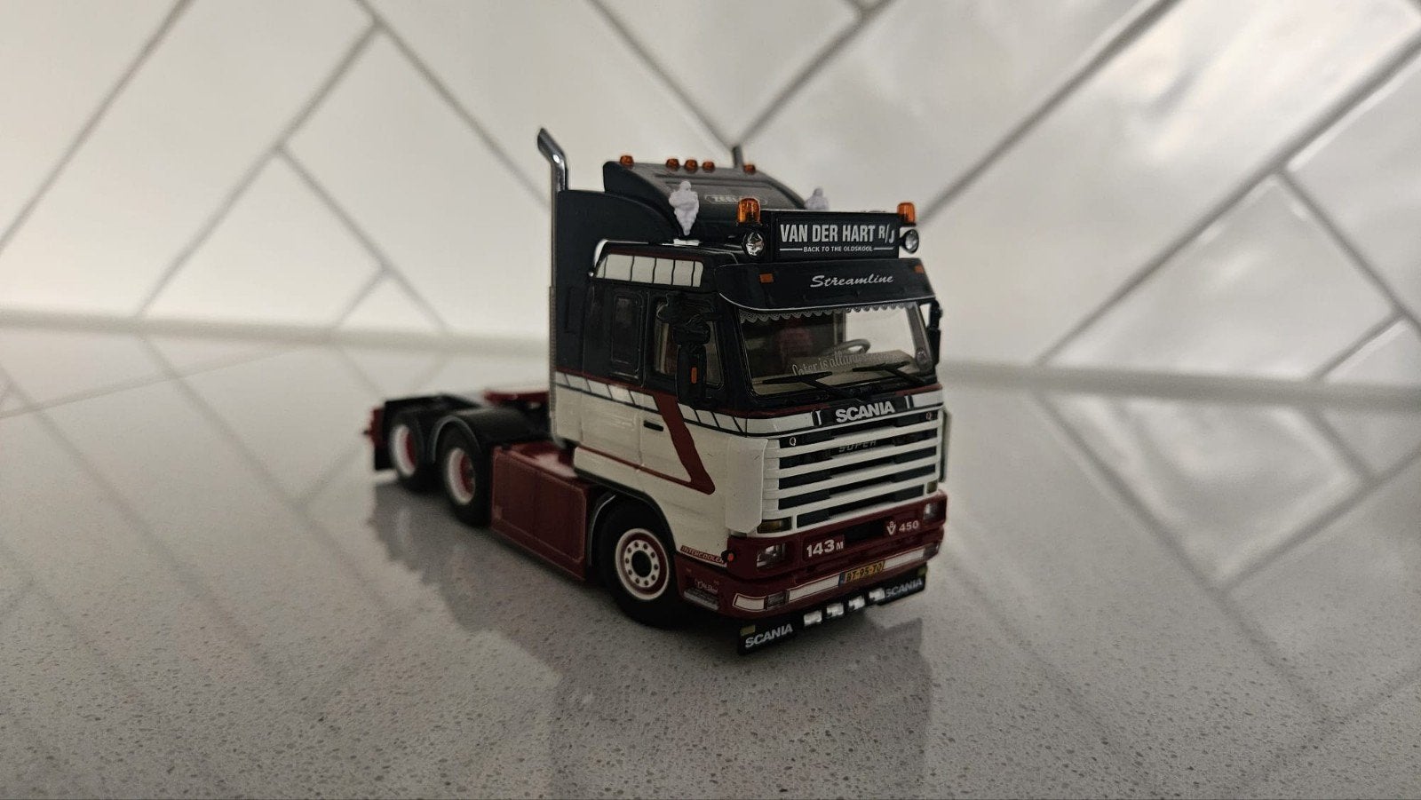 wsi Scania 143 van der Hart back to the oldskool, Ophalen of Verzenden, Zo goed als nieuw, Bus of Vrachtwagen, Wsi