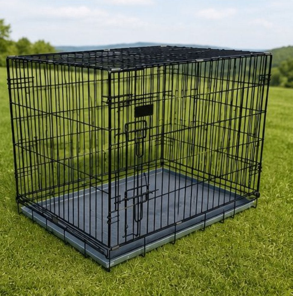 Hondenbench zwart, opvouwbaar (puppy/kleine hond), Ophalen, Gebruikt