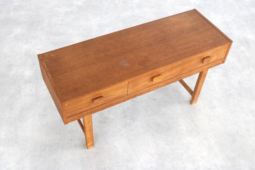 vintage sidetable | ladekast | jaren 60 | Zweeds, Huis en Inrichting, Kasten | Ladekasten, Gebruikt, ., Eikenhout, 3 of 4 laden