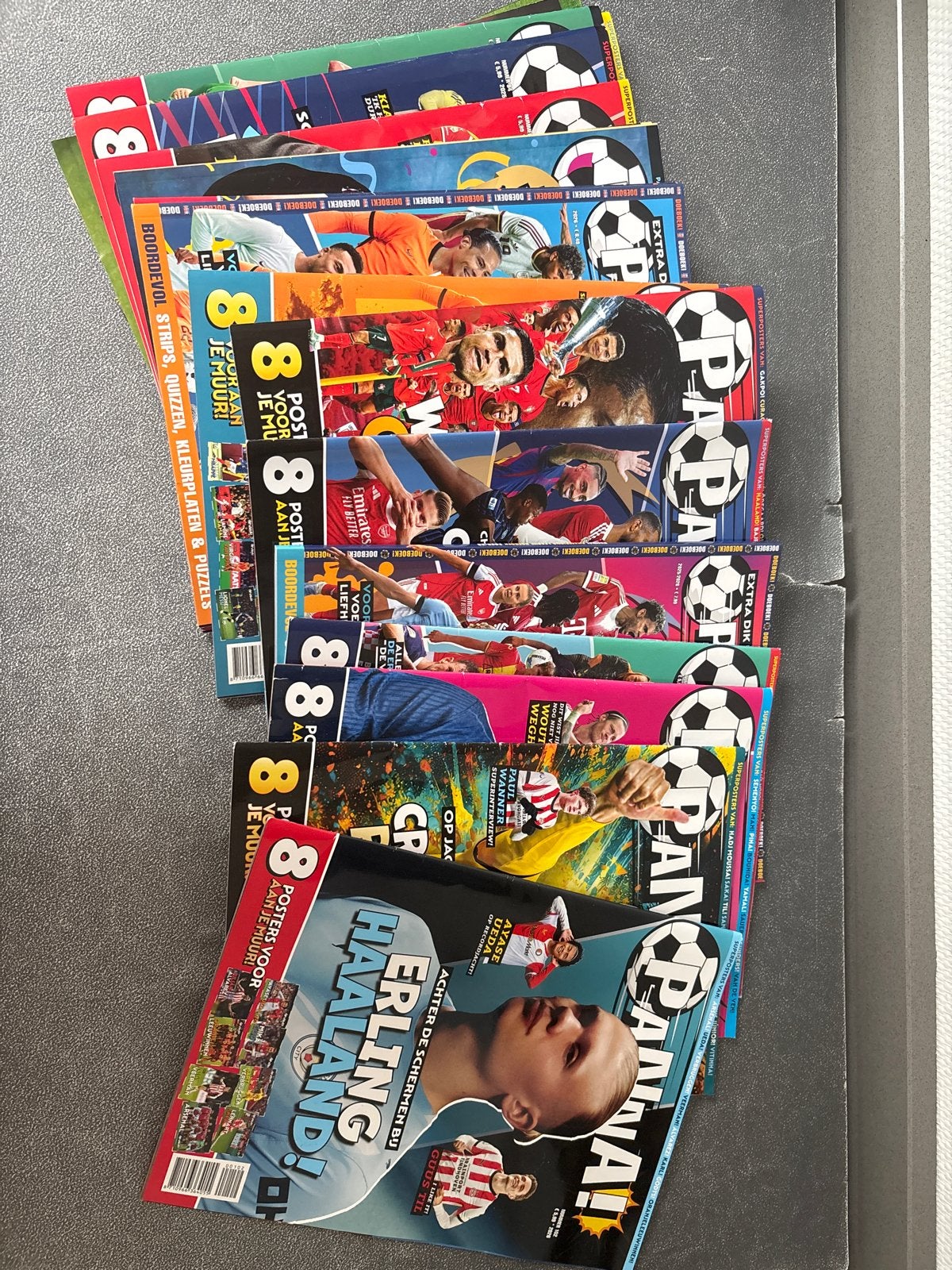 Grote collectie Panna! voetbaltijdschriften (16 stuks), Ophalen, Gelezen, Sport en Vrije tijd